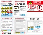 有限空间全套标识