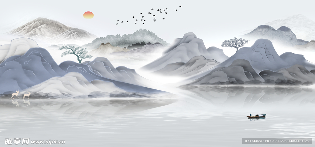 山水装饰画