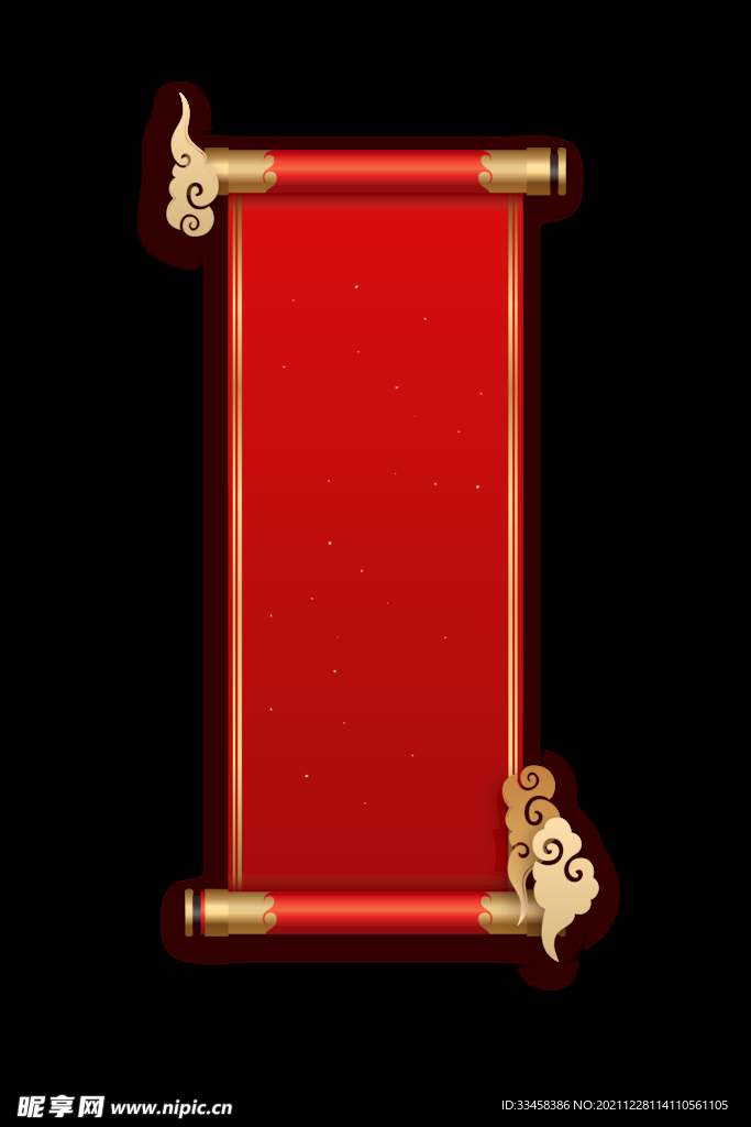 中国风国潮卷轴