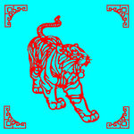 老虎剪纸