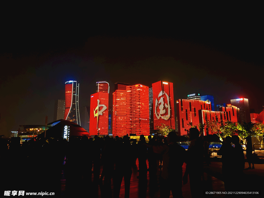 杭州夜景图片素材-编号13764123-图行天下