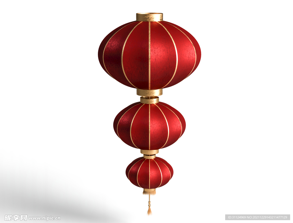 喜庆中国年新年春节红灯笼模型