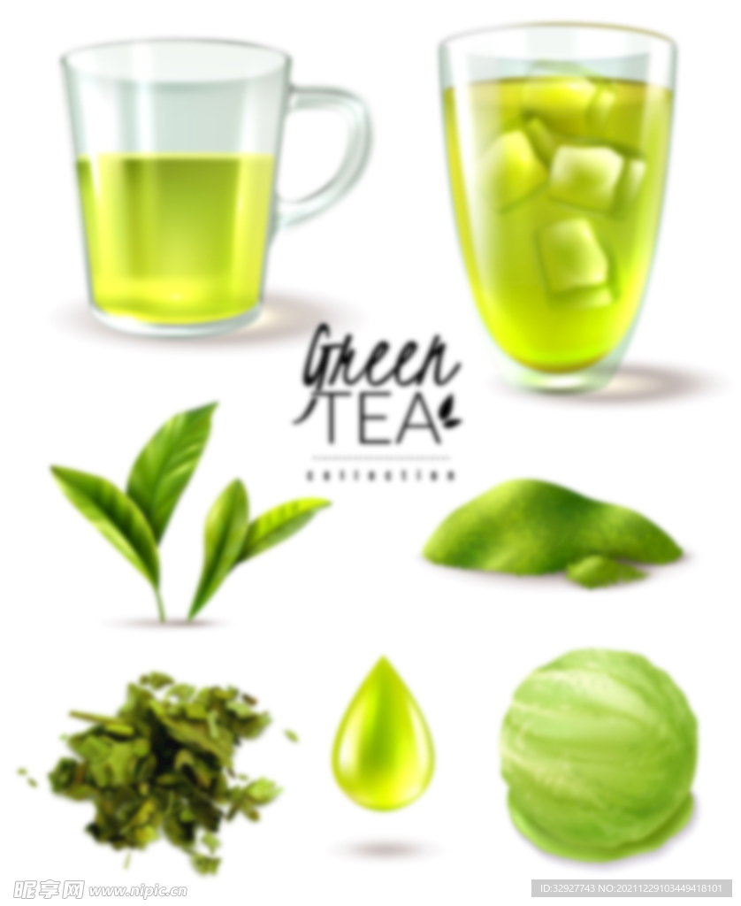  绿茶 抹茶