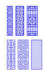 窗花 镂空花纹 屏风 隔断雕花
