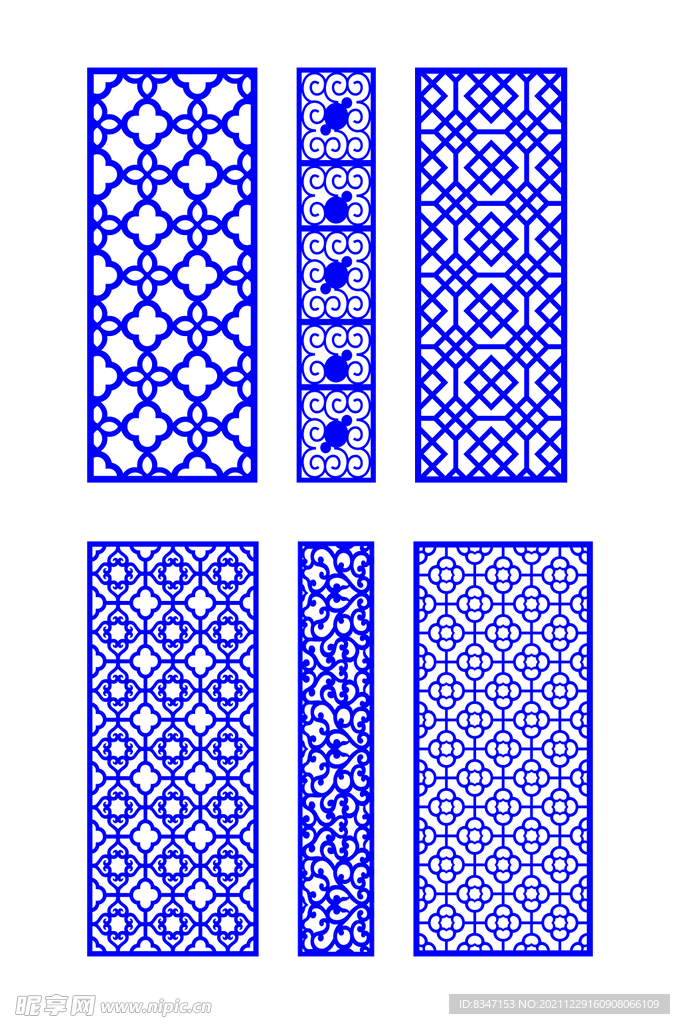 窗花 镂空花纹 屏风 隔断雕花