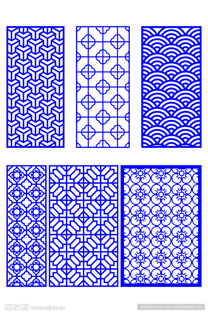 窗花 镂空花纹 屏风 隔断雕花