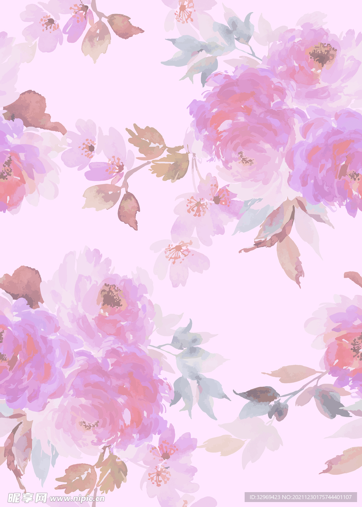手绘花 