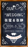 结婚展板