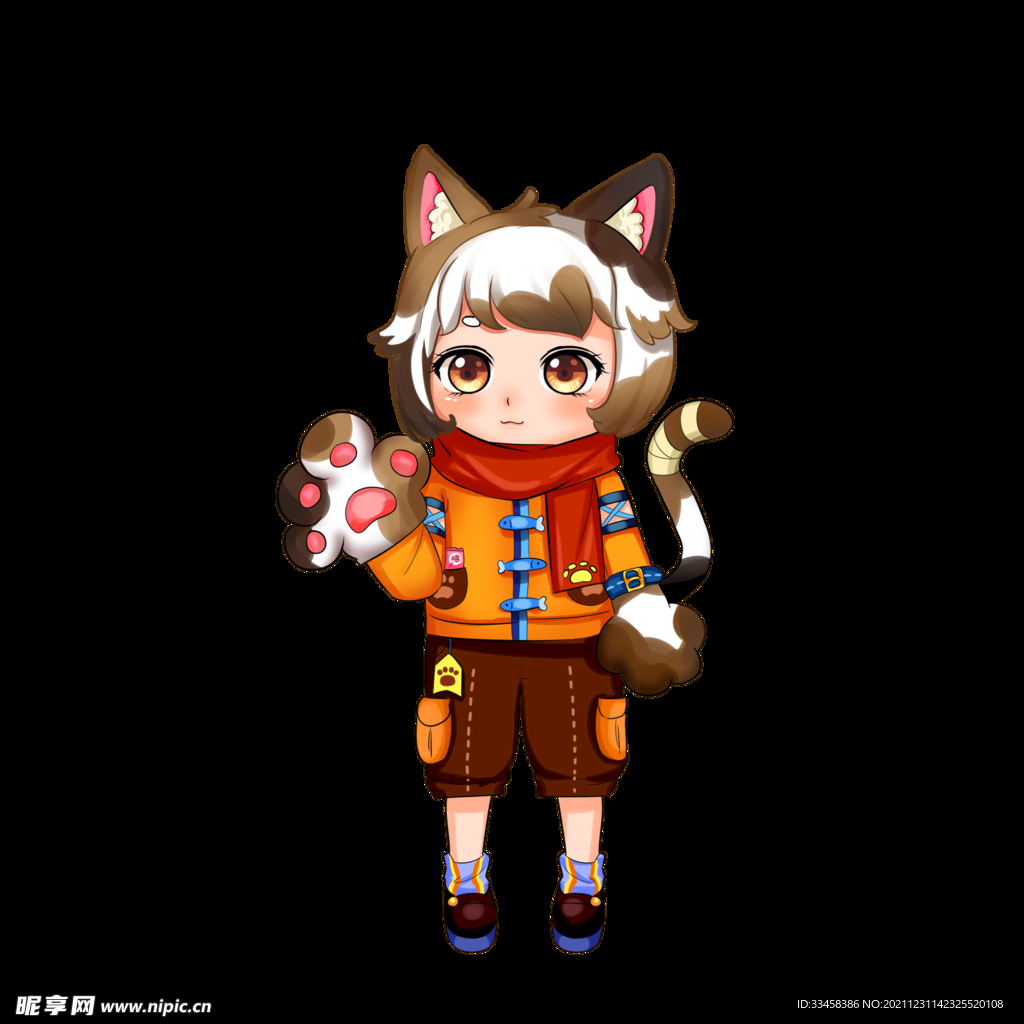 动漫动画猫咪女孩
