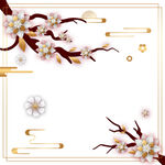 古典中式花朵边框