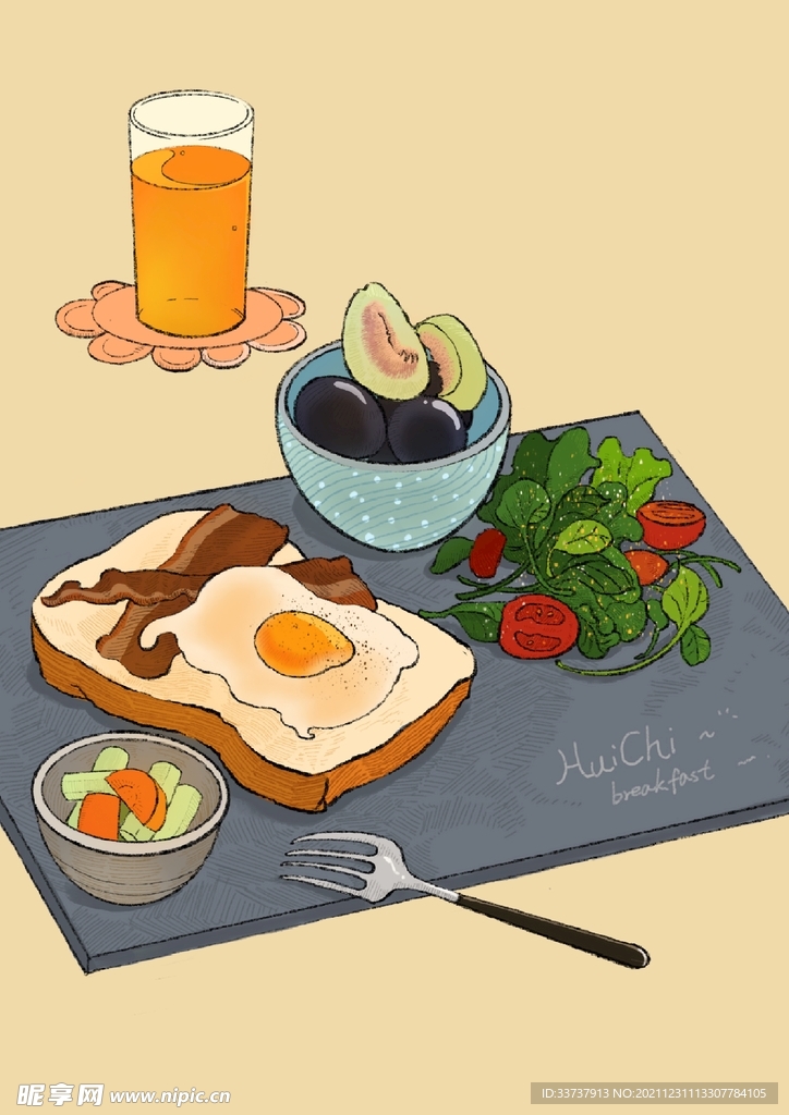 早餐插画