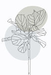 晶瓷画抽象花草