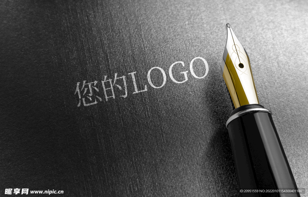 卡片印金印银效果logo样机