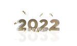2022年3D新年快乐PSD图