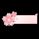春天樱花标题框边框