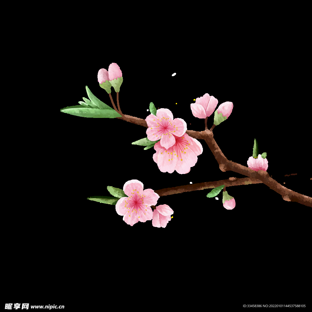 春天唯美清新桃花