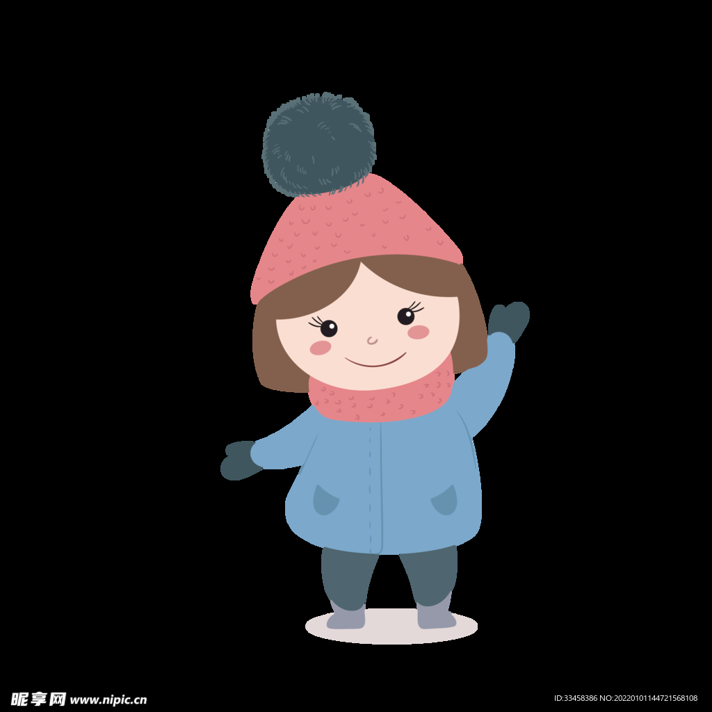 冬季帽子冬天女孩可爱卡通