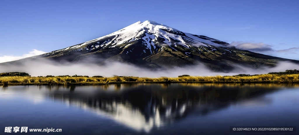 山川雪山风景装饰画