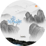 中式意境山水装饰画