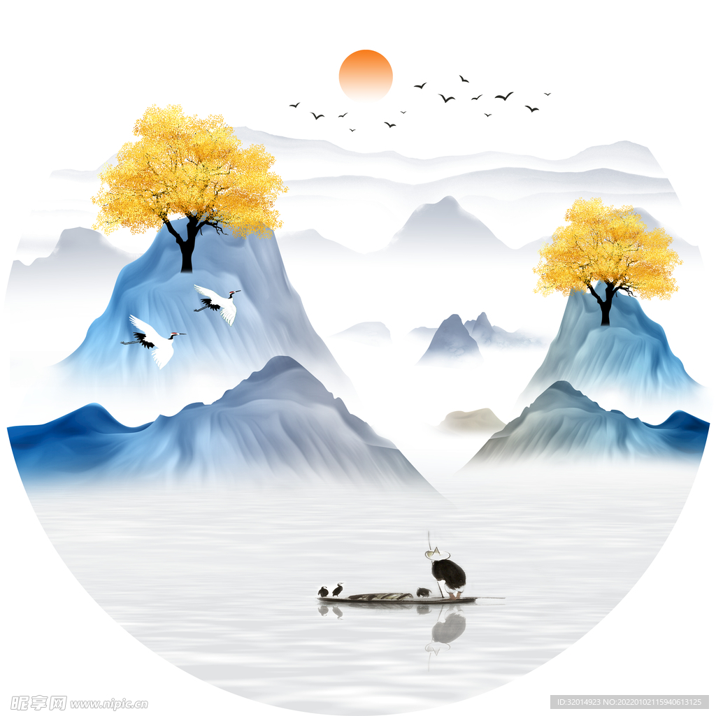 中式意境山水装饰画