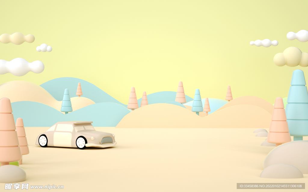 3D春天背景