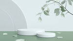 清新植物展台