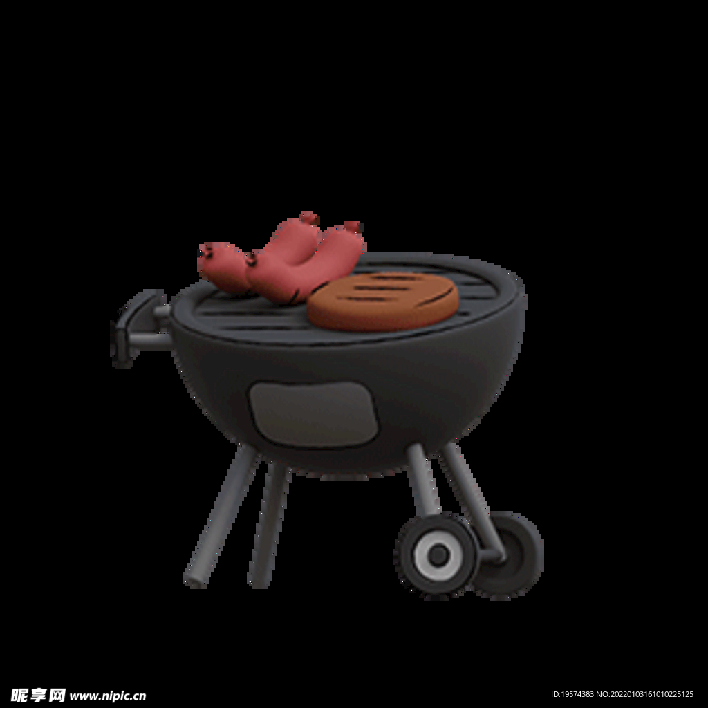BBQ 烧烤3d卡通可爱旅行