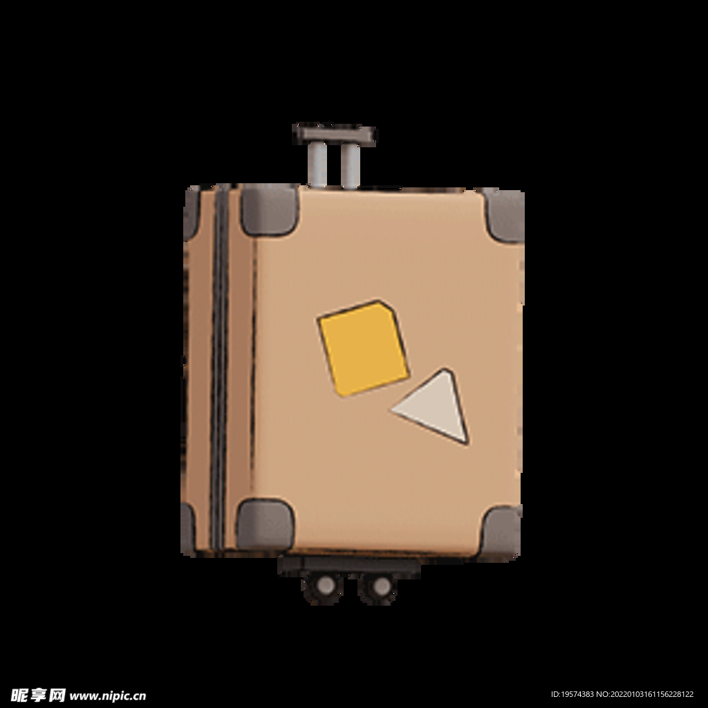 行李箱子3d卡通可爱旅行