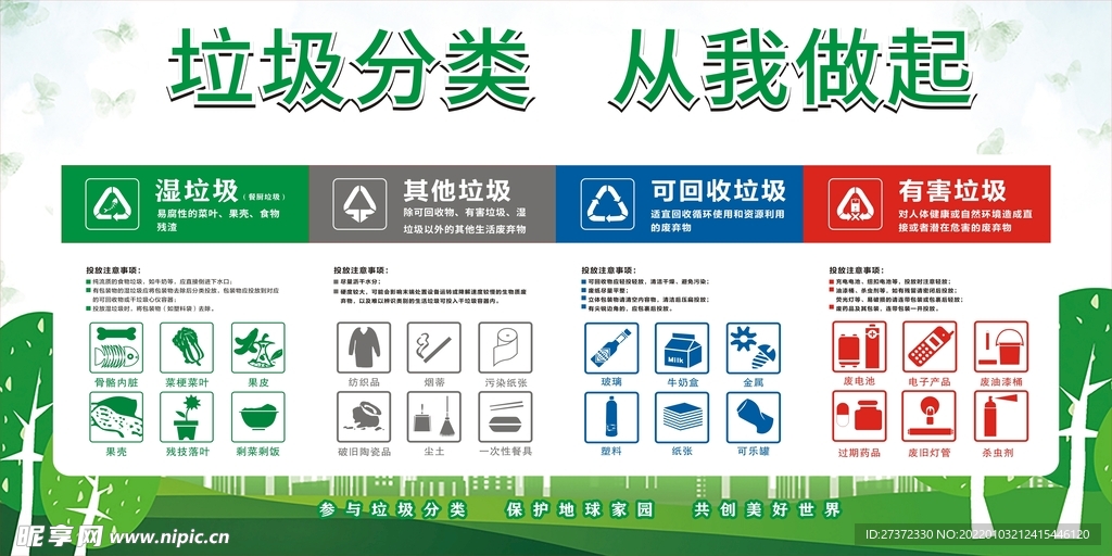垃圾分类 从我做起