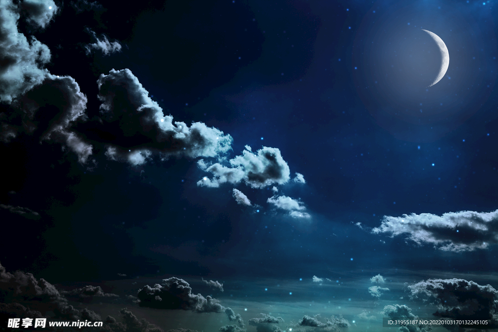 月亮 夜空