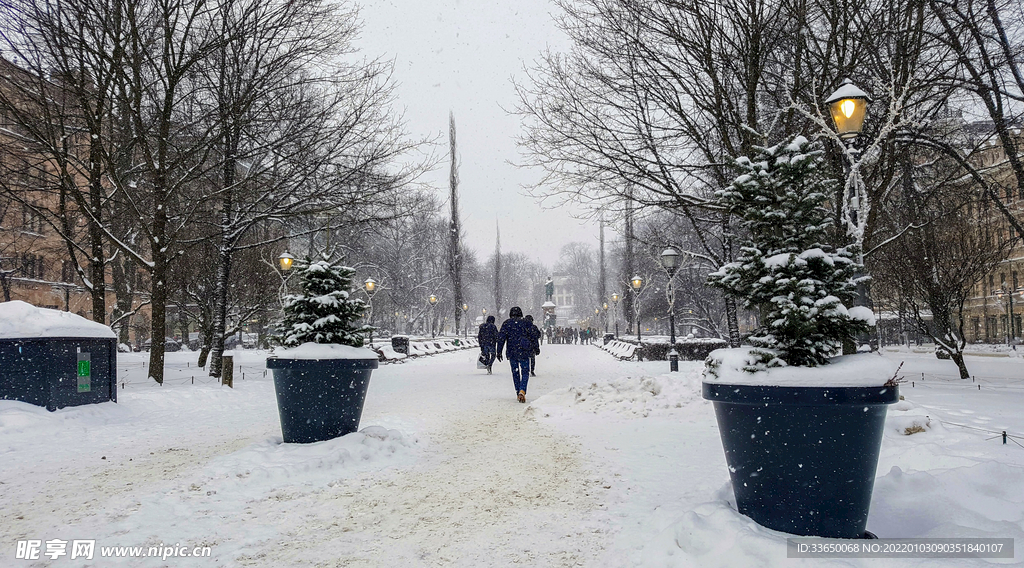 下雪天