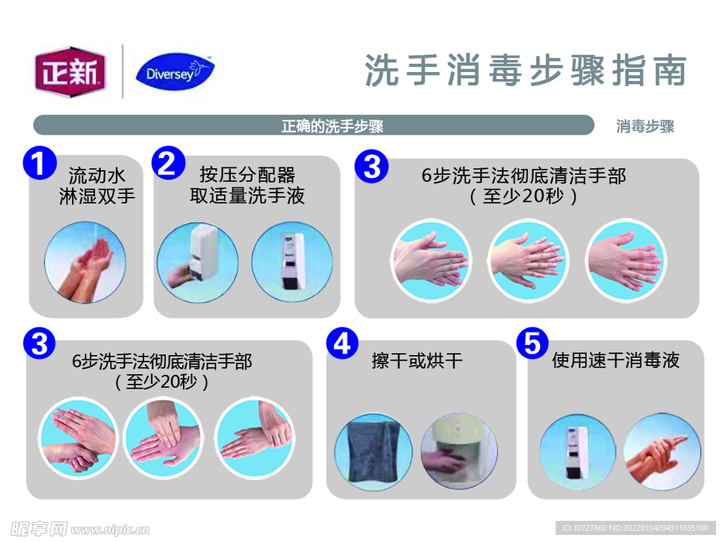 6步洗手法