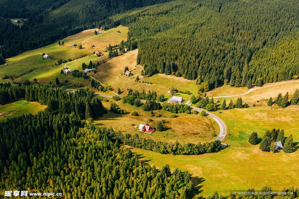 波兰克尔科诺谢山自然风景