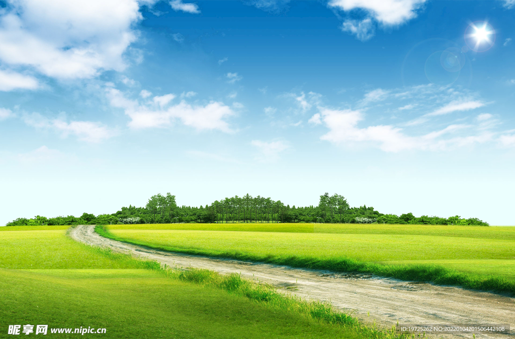 天空草地