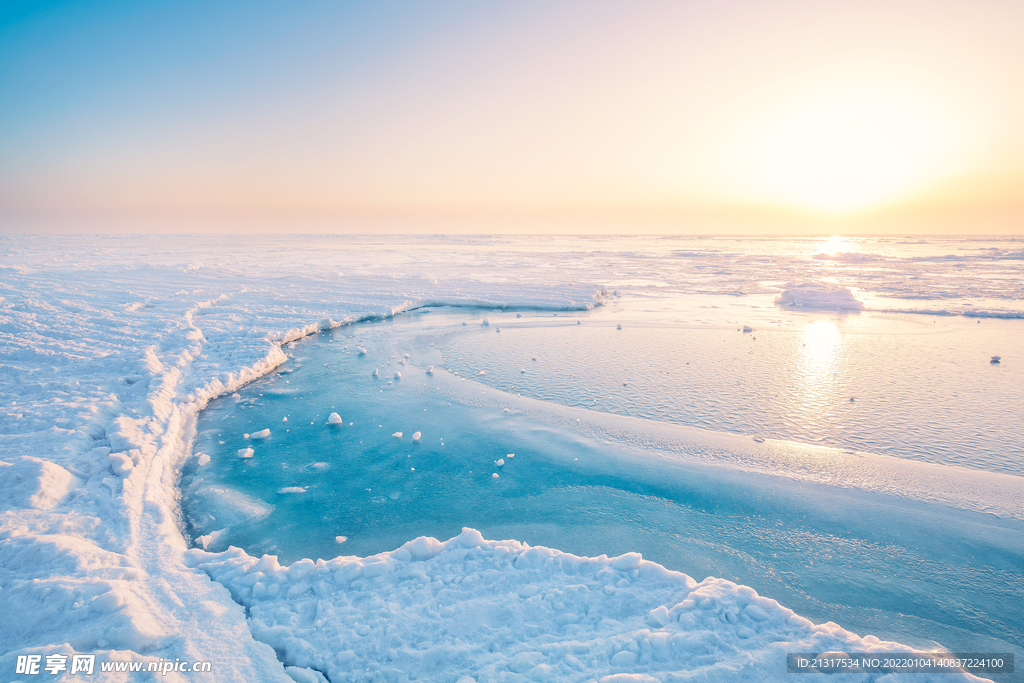 雪景 大海