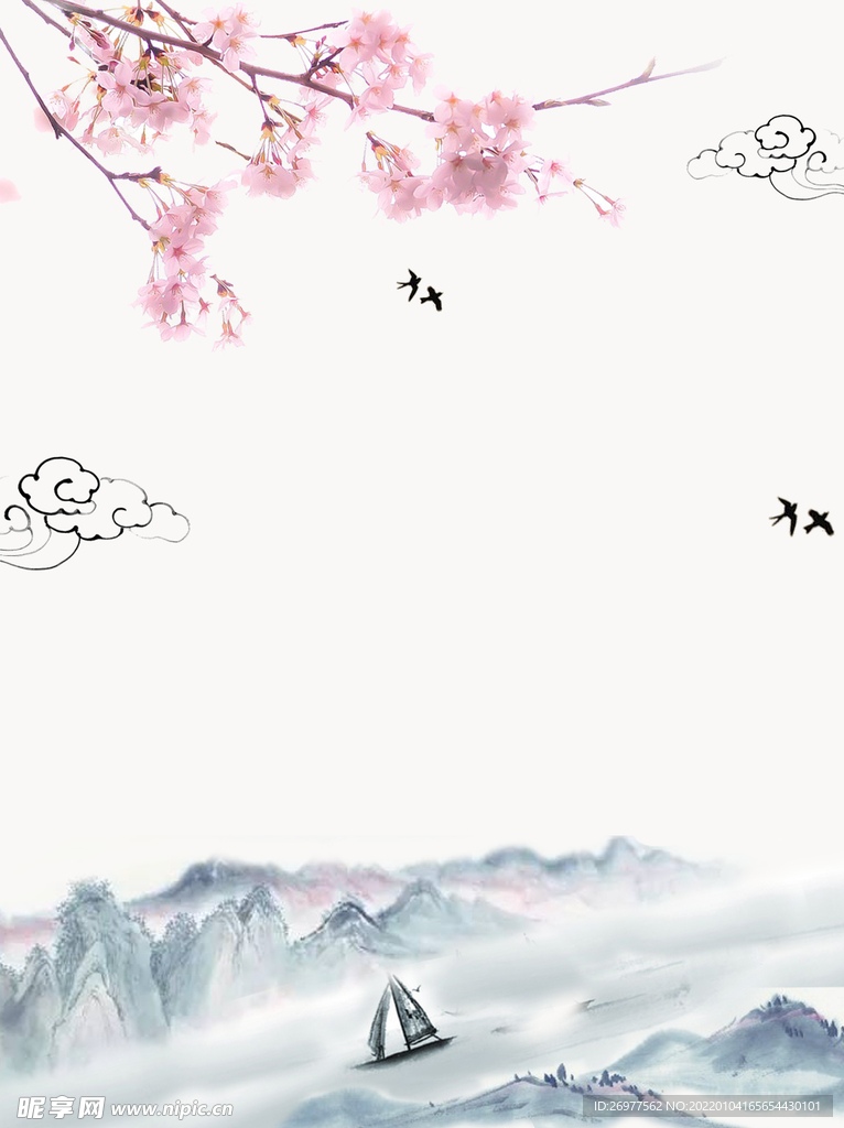  水墨风背景