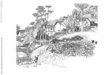 白描山水 