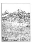 白描山水