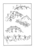 白描山水 