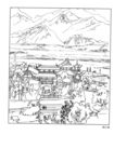白描山水画