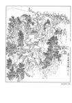 白描山水画