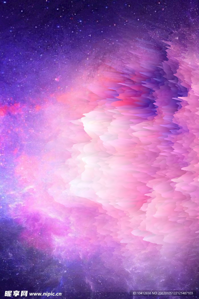 3D星空爆炸背景图