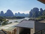 桂林山水兴坪古镇漓江水岸