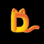 毛绒字