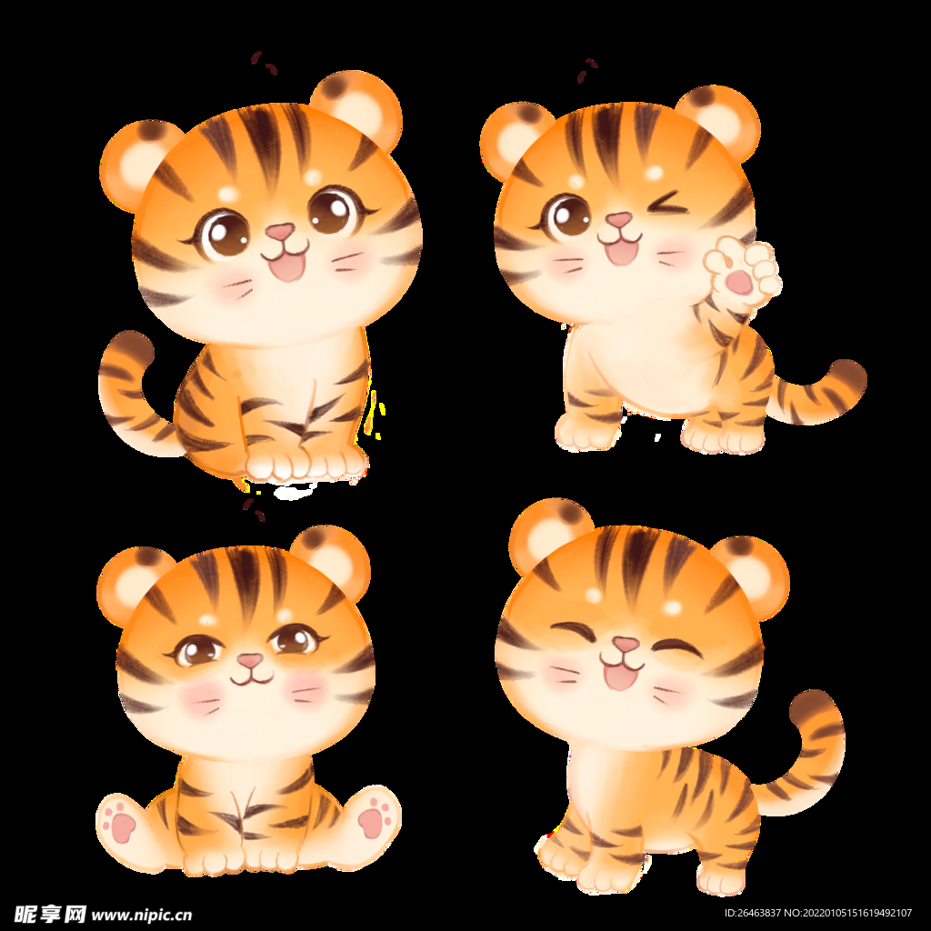 可爱老虎