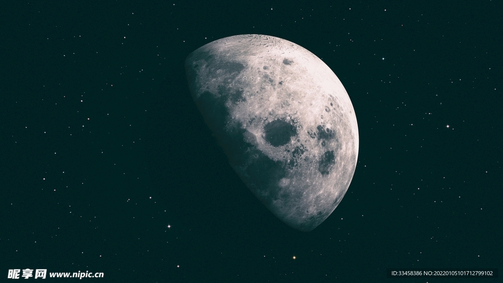 月球空间4K风景壁纸