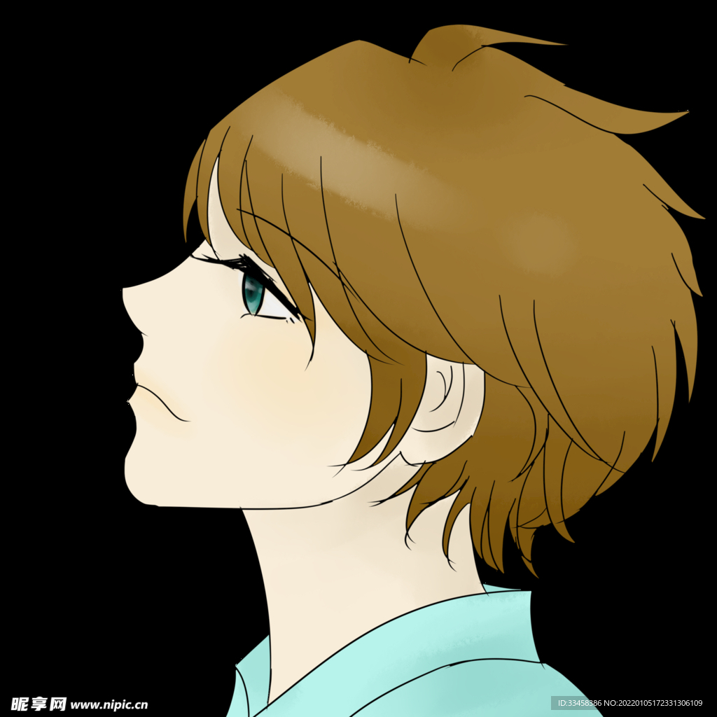 男孩 手绘 男人 插画 素材 