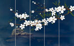 晶瓷画中国风梅花