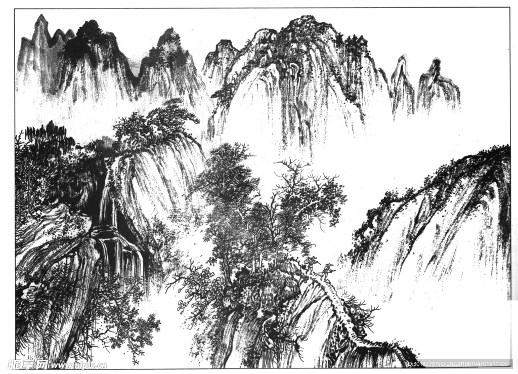 山水画  