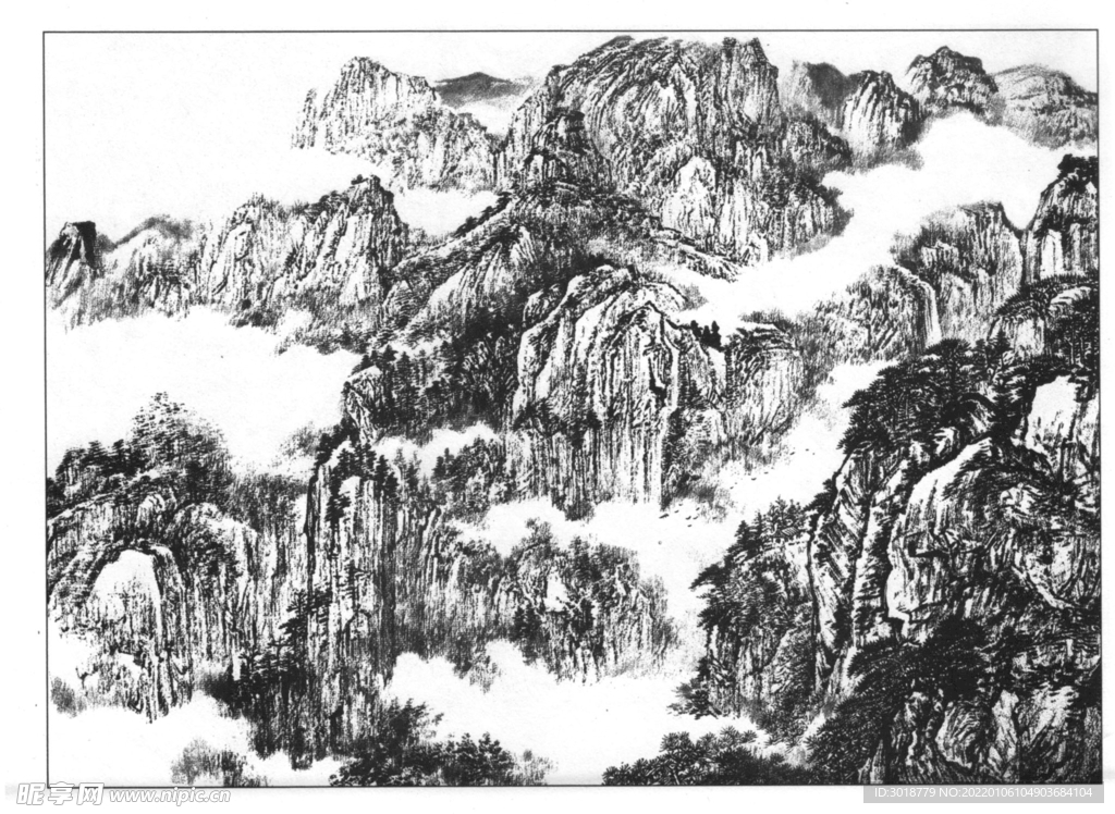 山水画  